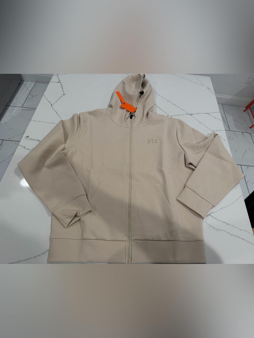 YoungLA Beige Full-Zip Hoodie Jacket